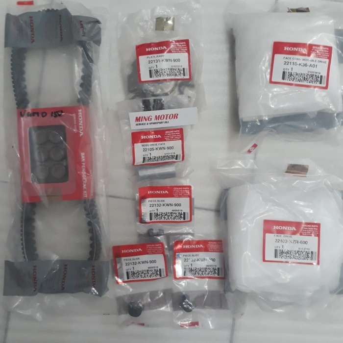 Vanbelt Kit Vario 150 K36 Komplit Asli Ahm
