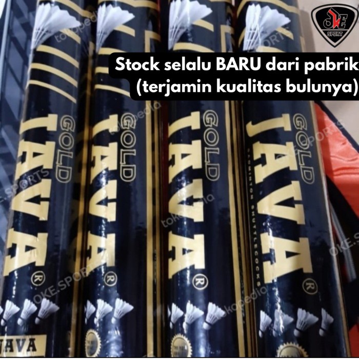 Shuttlecock Badminton Java Gold TERLARIS/TERMURAH/TERPOPULER