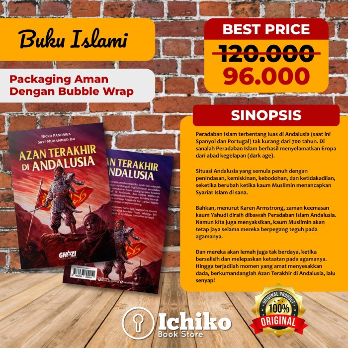 

PROMO! AZAN TERAKHIR DI ANDALUSIA By Nicko Pandawa & Sayf Muhammad Isa Ghazi Publishing ORIGINAL