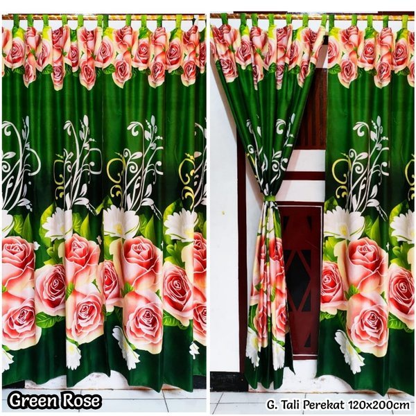 Gorden Pintu Karakter Murah Hordeng Pintu Tali Motif Shaby Gorden Pintu Tali Karakter