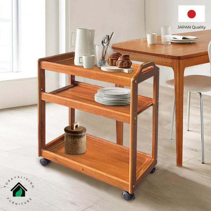 Toraya Troli Dapur / Meja Dapur Dorong / Kitchen Cart / Rak Dorong / Meja Dapur Dorong / Rak Susun /
