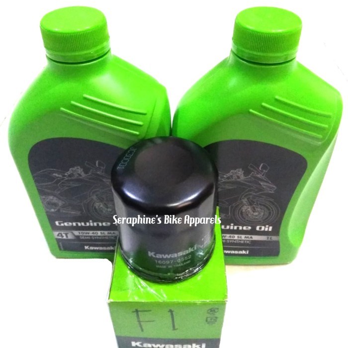 Sale Paket Oli Kawasaki +Filter Oli Ninja 250Fi New Ninja Z250Fi Versys 250