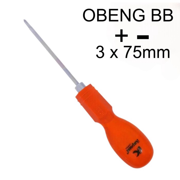 Kapusi Obeng BB Mini 3 x 75mm Obeng Bolak Balik Screwdrivers