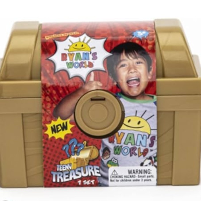 terbaru  ryan's world teeny treasure chest toy original ready