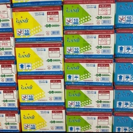 

Diskon Kertas Continuous Form 9,5X11 (3 Ply Full/Bagi 2/Prs) 1 Dus Packing Aman