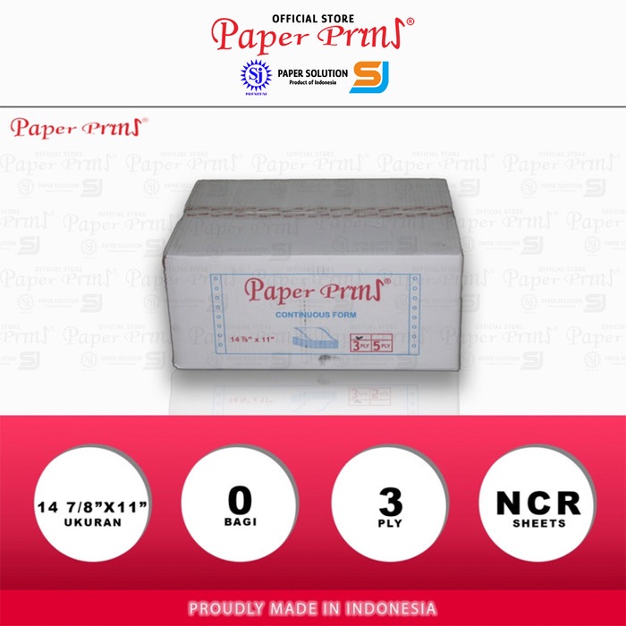 

Produk Viral Paperpryns Kertas Continuous Form 3Ply Ncr 14 7/8" X 11" Cod
