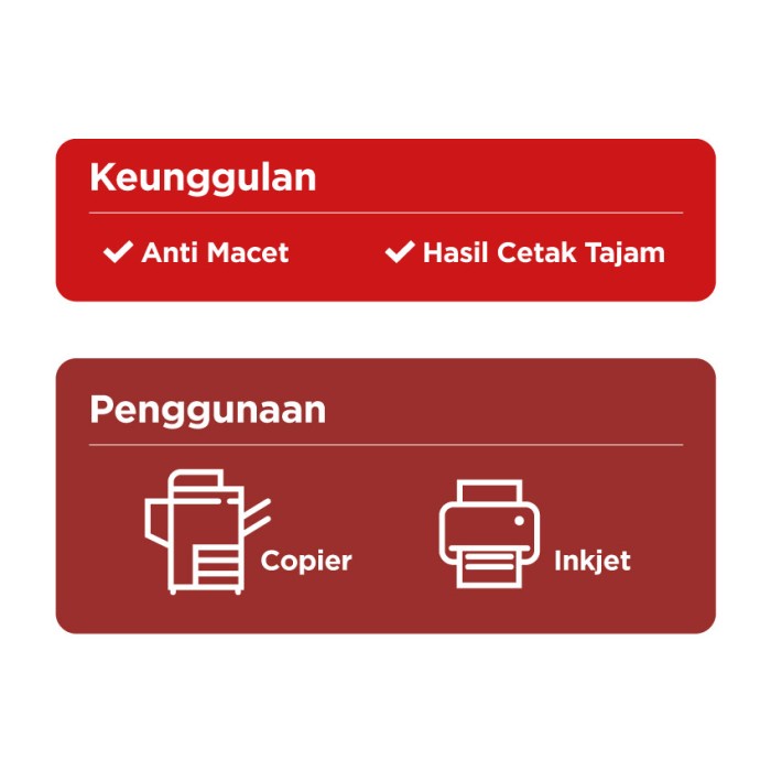 

Ready Stock Aone Kertas Hvs 70 Gsm A4 - 1 Boks = 5 Rim Packing Aman