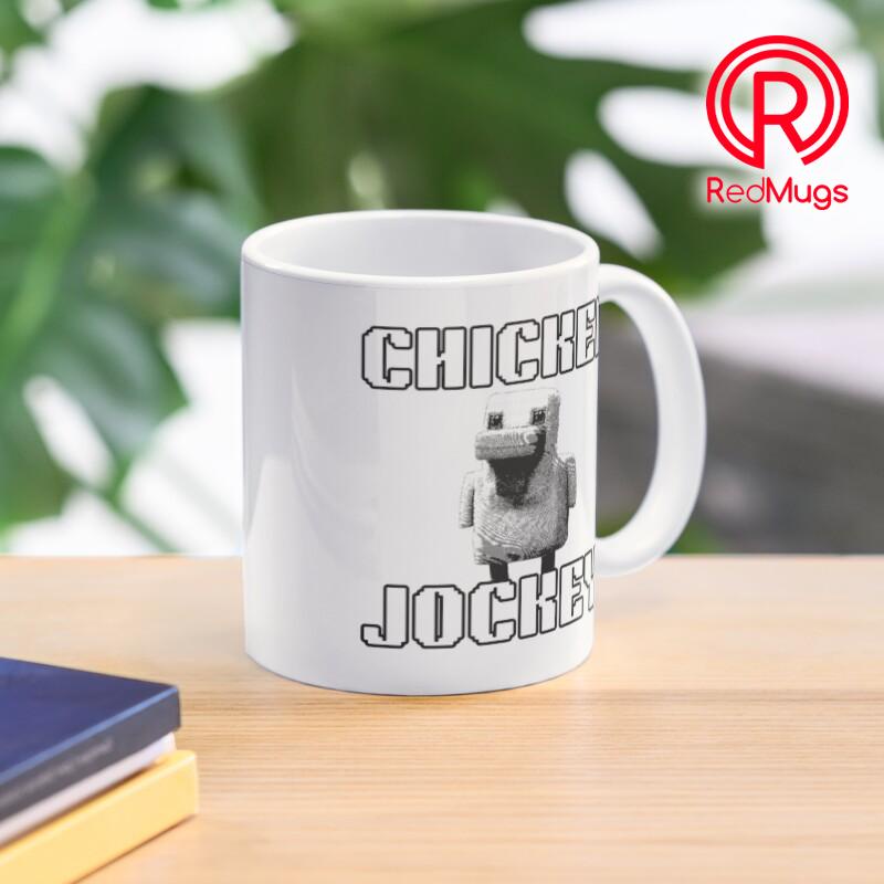 Gelas Mug Chicken Jockey, Chicken Jockey Minecraft  Classic Mug 367