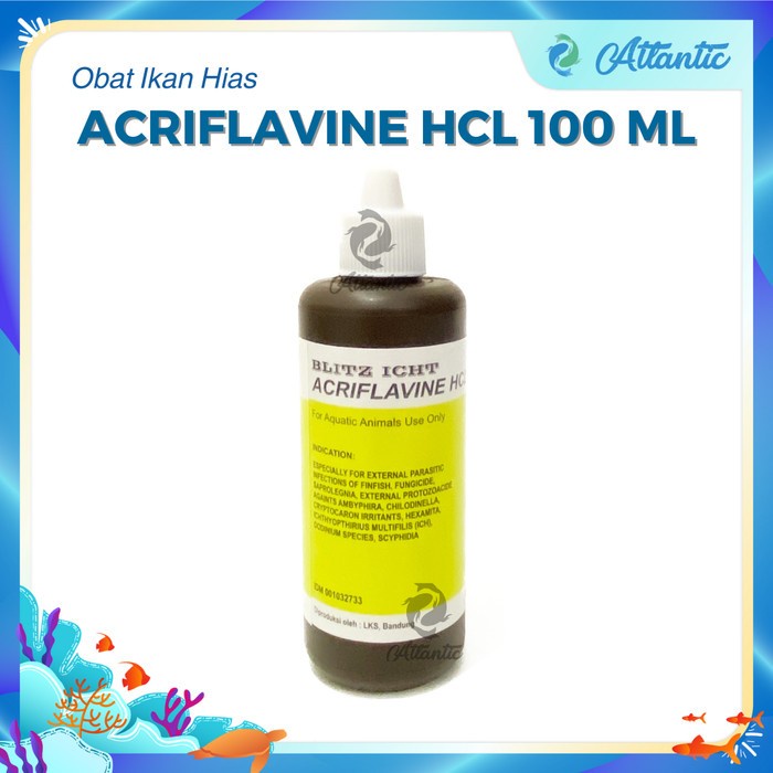 Promo Gila Acriflavine HCL BPC Obat Jamur Ikan HCL 100 CC