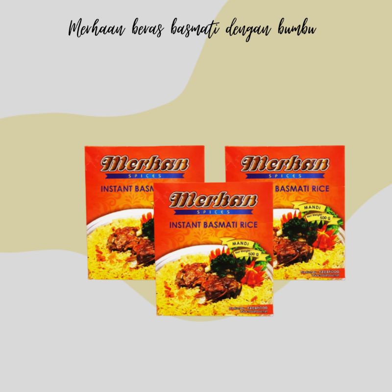 

Merhan nasi basmati kebuli/biryani/kabsyah/mandi/nasi basmati instan