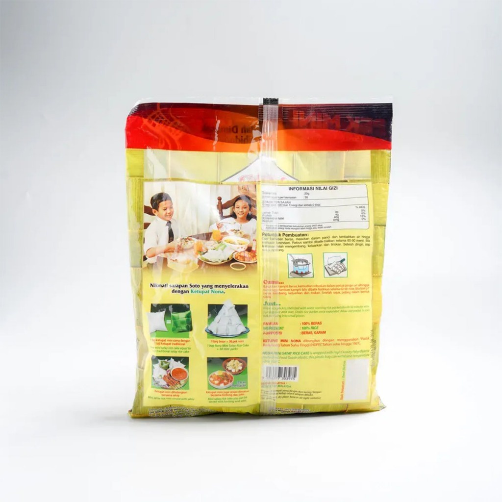 

Ketupat Mini Instant Merk Nona Isi 30 x 20 / 6 x 130 gram