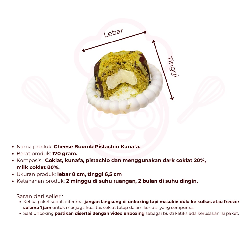 

Mini Pistachio Dubai Cheese Boom 160g