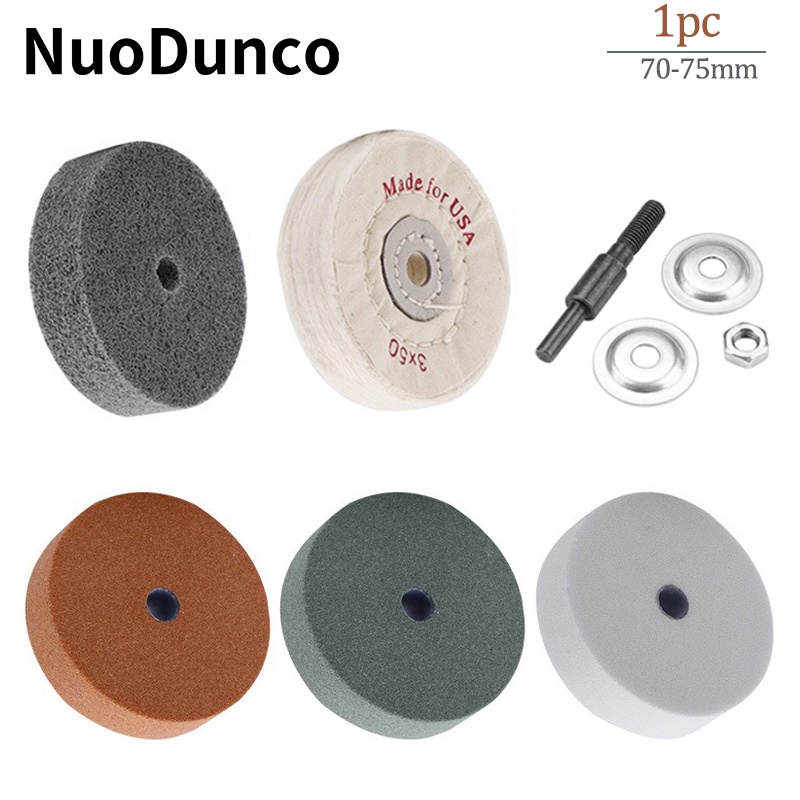 70-75mmGrinding Wheel Nylo Round Cloth Wheel Fiber Polishing Wheel Drill Connected to Rotating Abras