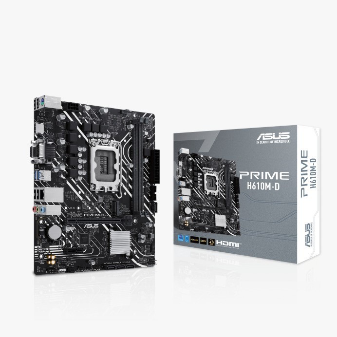 BISA GOSEND MOTHERBOARD ASUS PRIME H610M-D - LGA1700 DDR5 (H610M/LGA1700/DDR5)