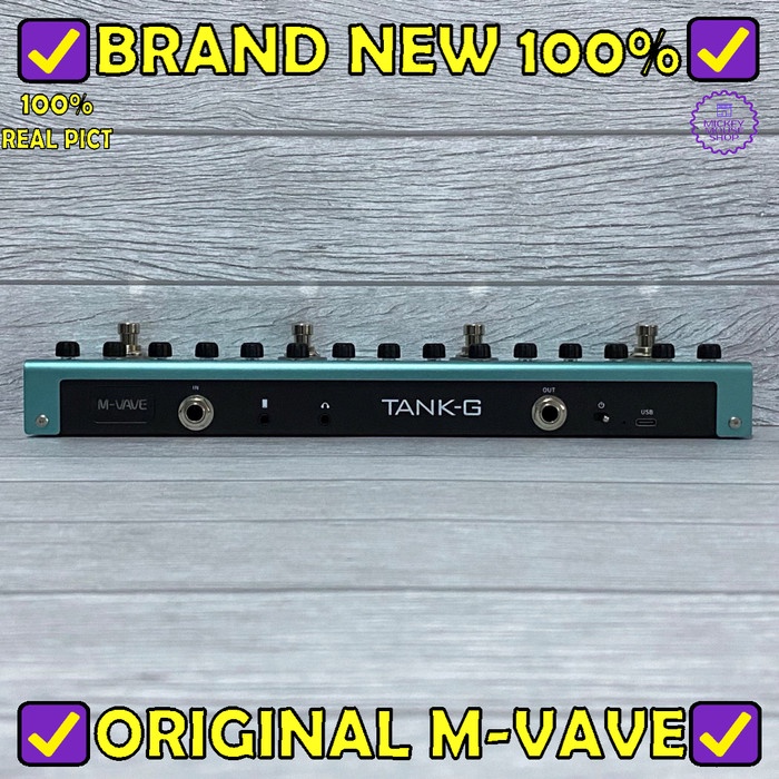 EFEK GITAR M-VAVE TANK-G MULTI EFFECTS SOUNDCARD INTERFACE PEDAL