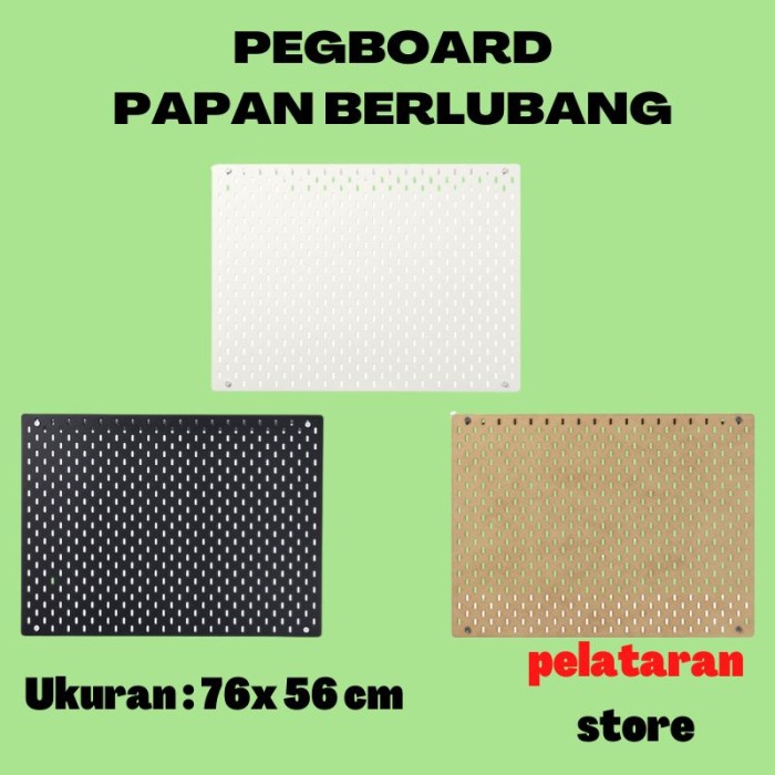 

Pegboard Papan Berlubang Dinding 76 x 56 cm