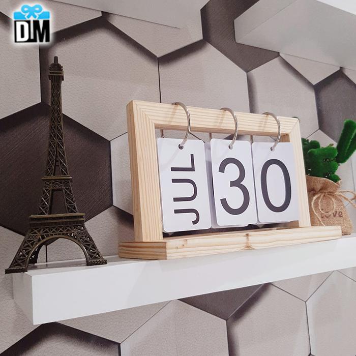 

[tmr] - Kalender Abadi Everlasting Calendar Kalender Kayu meja Unik Kalender 2021 2022 2023 Dekorasi