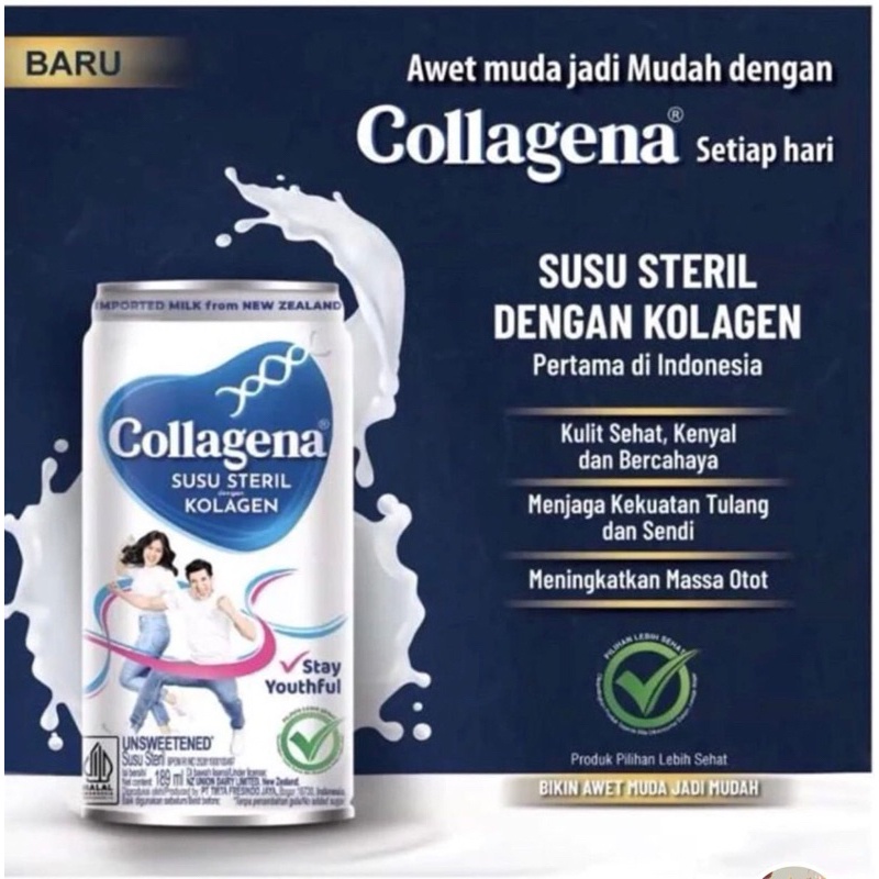 

Grosir Karton - Collagena Susu Steril dengan Kolagen 189 ml (1 Dus @12 Kaleng)