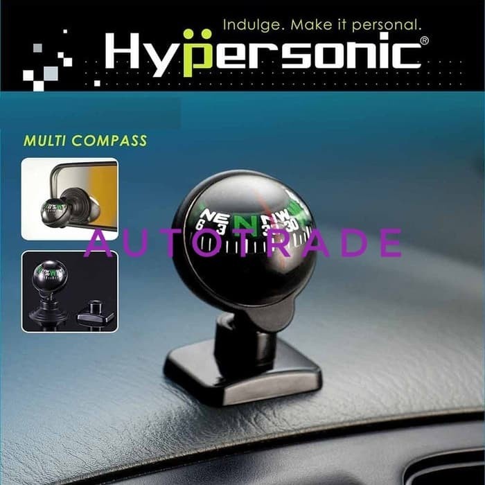 TERLARIS ORIGINAL HYPERSONIC KOMPAS MOBIL MULTI COMPASS ALAT PETUNJUK ARAH