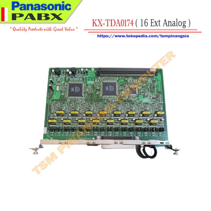 Card Pabx Panasonic KX-TDA0174 / Card Extension 16 Analog KX-TDA 0174