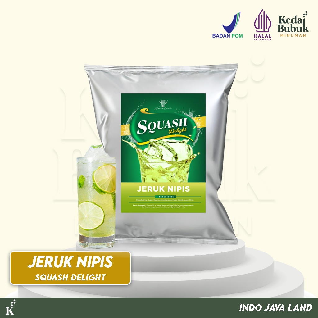 

Javaland Bubuk Minuman Squash Rasa Jeruk Nipis 1Kg Squash Delight