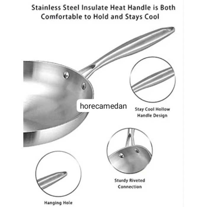 TOP" PAN TELUR FRY PAN PICASSO / PANCI PENGGORENGAN STAINLESS STEEL SUS 304