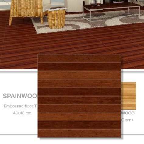 JJyoi- Keramik Athena 40x40 Spainwood Coffee