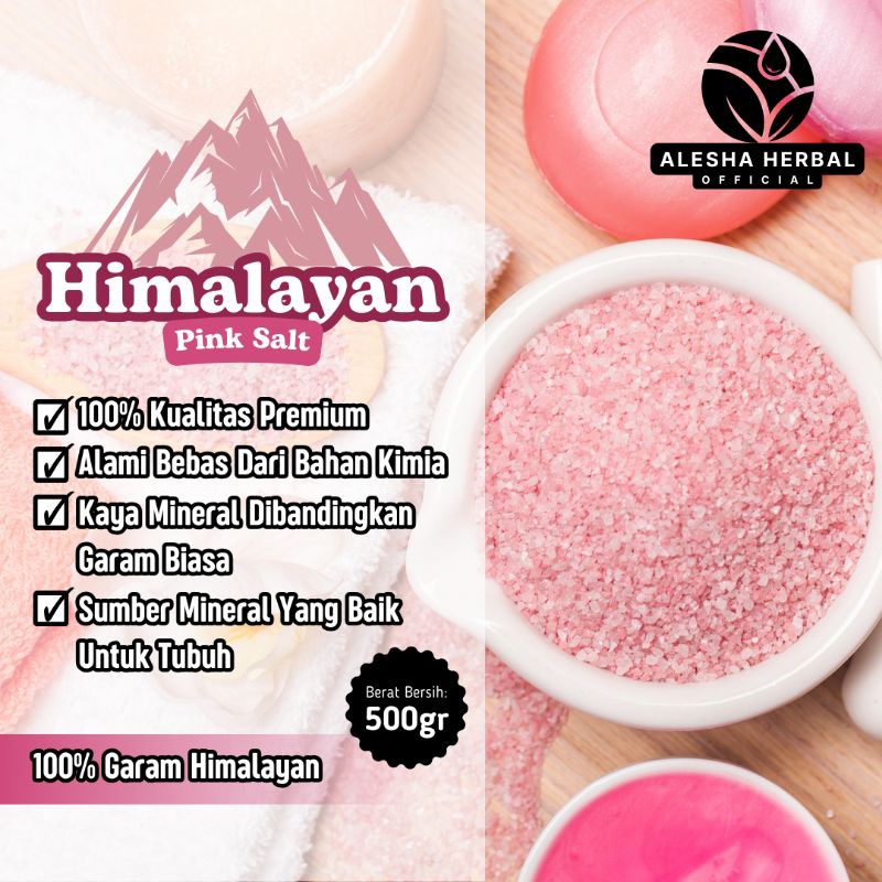 

Garam Halus Himalaya Pink Salt Original Premium 500g