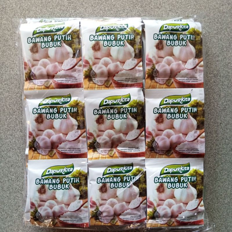 

Bawang Putih Bubuk Dapur Kita Isi 72 Sachet Bumbu Dasar Lezat dan Praktis