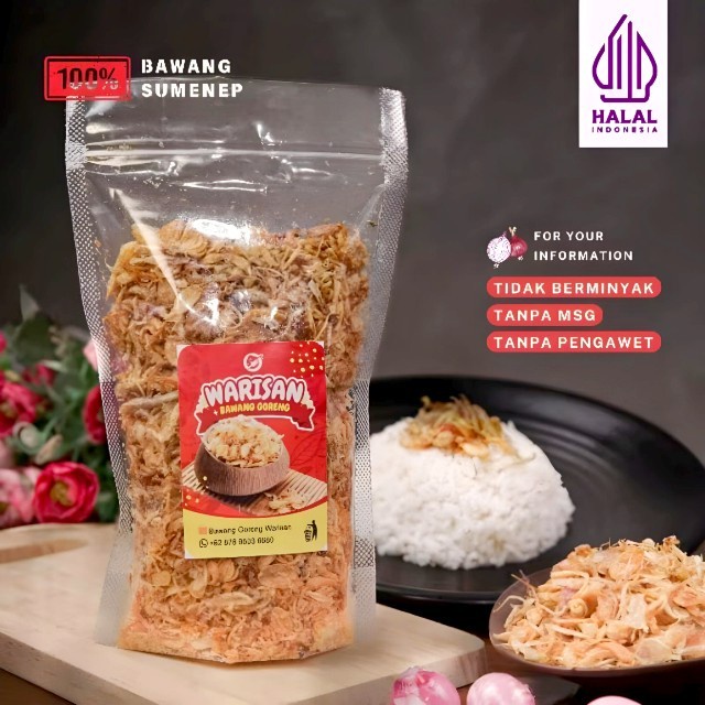 

Bawang goreng premium asli sumenep homemade murni tanpa campuran kemasan 100 gr