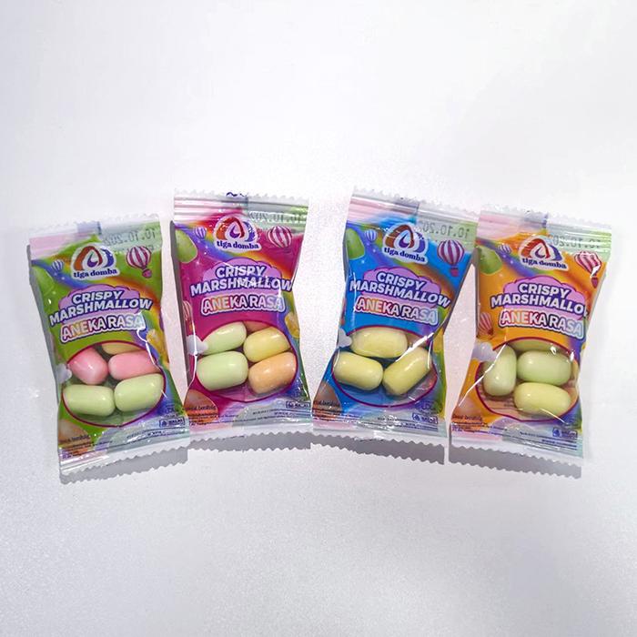 

SALE !!! HALAL 1 BOX (30 PCS) CRISPY MARSHMALLOW ANEKA RASA BUAH: STROBERI, LEMON, JERUK, APEL,