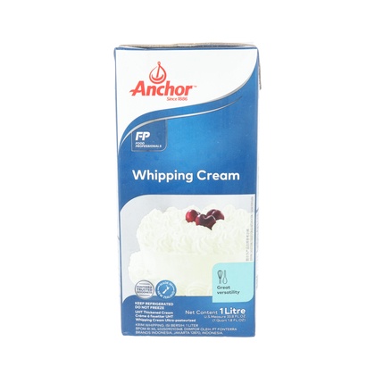

Whipping Cream Anchor 1 Liter (KHUSUS INSTAN)