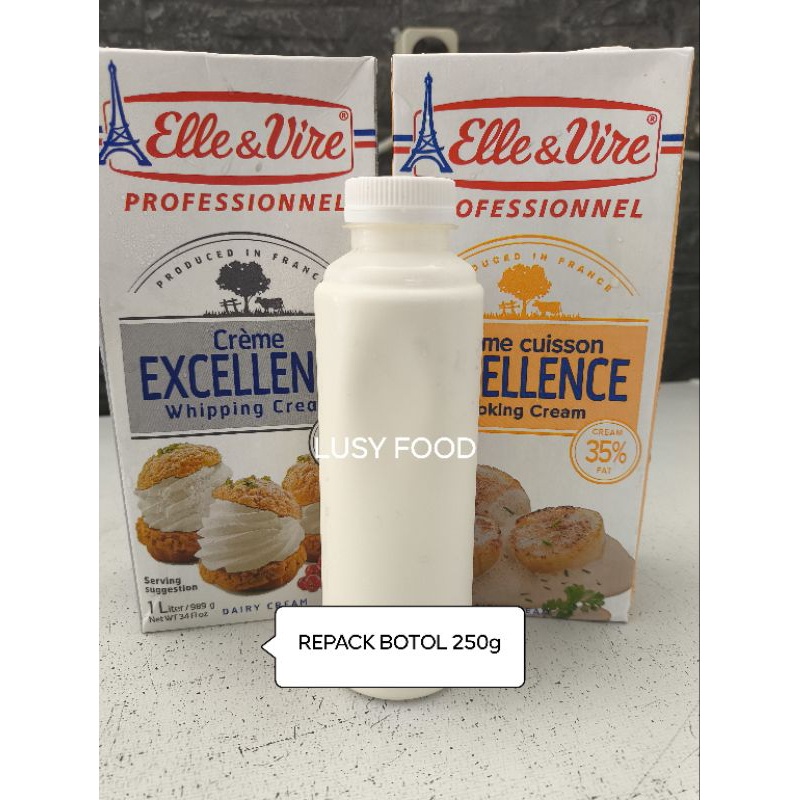 

Whipping & Cooking cream Merk Elle & Vire 250g