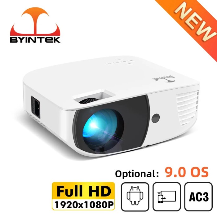 BYINTEK K20X Full HD Projector 1920*1080P Smart Android WIFI LED