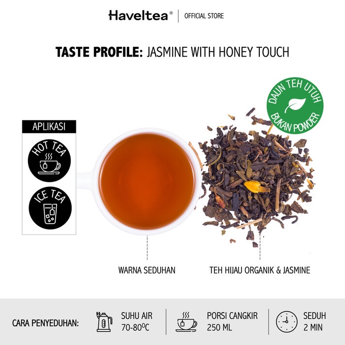 

JASMINE Pouch Cocodeli by Haveltea Organic Teh Melati Organik