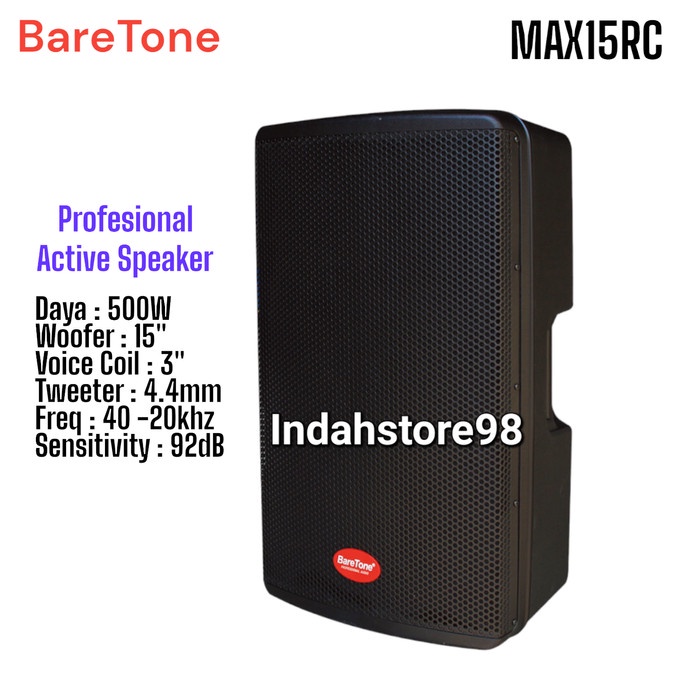 Sale Speaker Aktif 15 Inch Baretone Max15Rc Profesional Speaker Active 15Rc