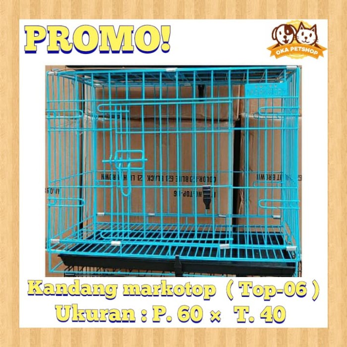Kandang Kucing Besi Lipat/Kandang MARKOTOP ( TOP-06) /Kandang Lipat /