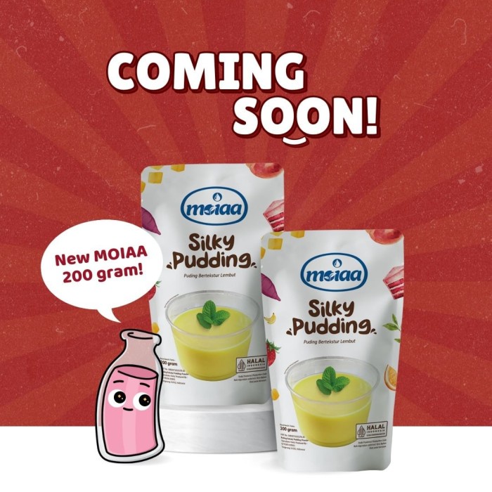 

Ready" Moiaa Moiaa Silky Puding Puding Sutra Puding Susu 200 Gram