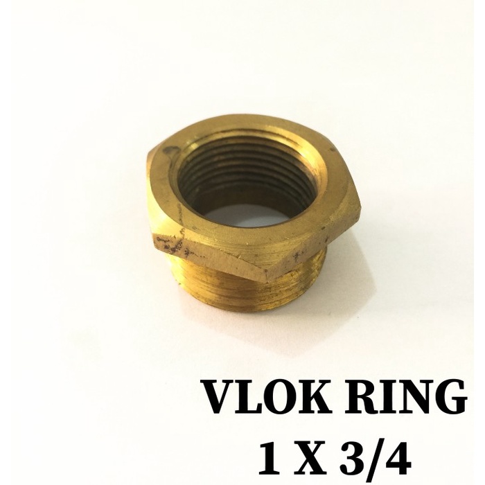 Vlok Ring 1" x 3/4" KUNINGAN BRASS Verlop Ring