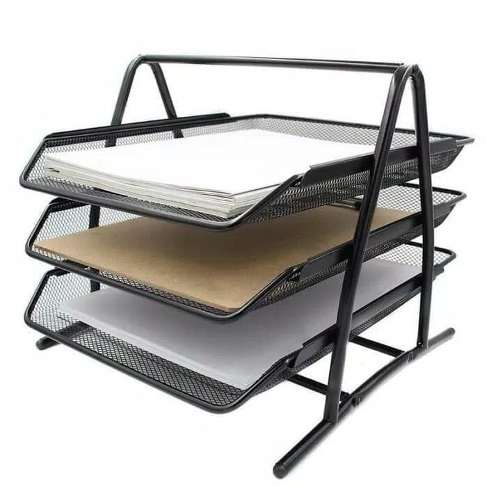 BARANG TERLARIS Rak Kertas Dokumen 3 Susun Elevated Letter Tray
