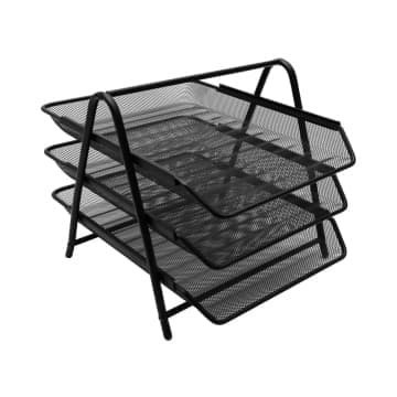 

BARANG TERLARIS Rak Dokumen, Letter Tray, Rak Surat, Tempat Surat, 2 Susun Odi Hitam