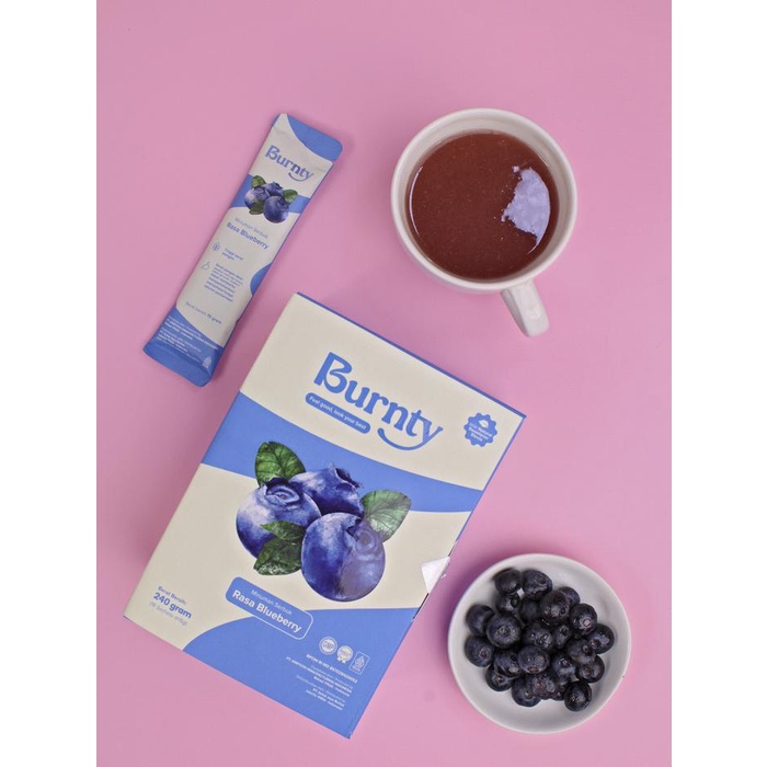 

Burnty 1 Box Isi 16 Sachet Rasa Blueberry Terlaris