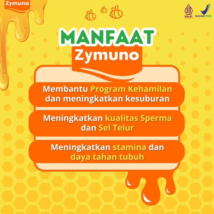 

BARANG TERLARIS Zymuno Madu Program Kehamilan Promil Original Asli 1 Botol 200 mL