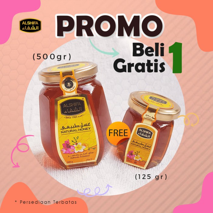 

BARANG TERLARIS Paket Madu Al Shifa 500 - Al Shifa Paket - Al Shifa 500 gram Free 125