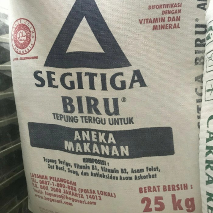 

SALE !!! TERIGU SEGITIGA BIRU 25 KG GRAB&GOJEK ONLY READYY