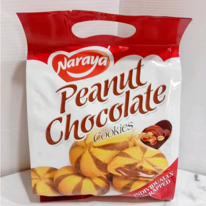 

NARAYA COOKIES CHOCOLATE/ GREEN PIE/ CHESSE, YAM COOKIES, PEANUT CHOCOLATE 280GRAM Camilan Snack