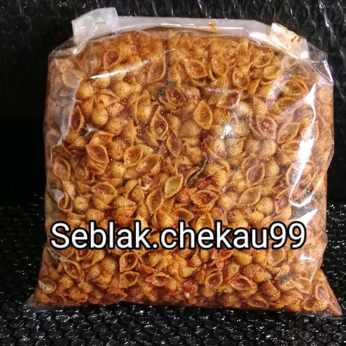 

1kg seblak makroni kerang cemilan pedas original extra daun jeruk