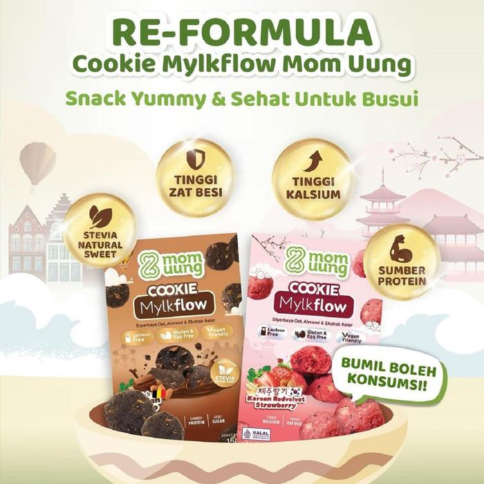

Mom Uung Cookie Mylk Flow Cemilan Sehat Kukis Ibu Menyusui