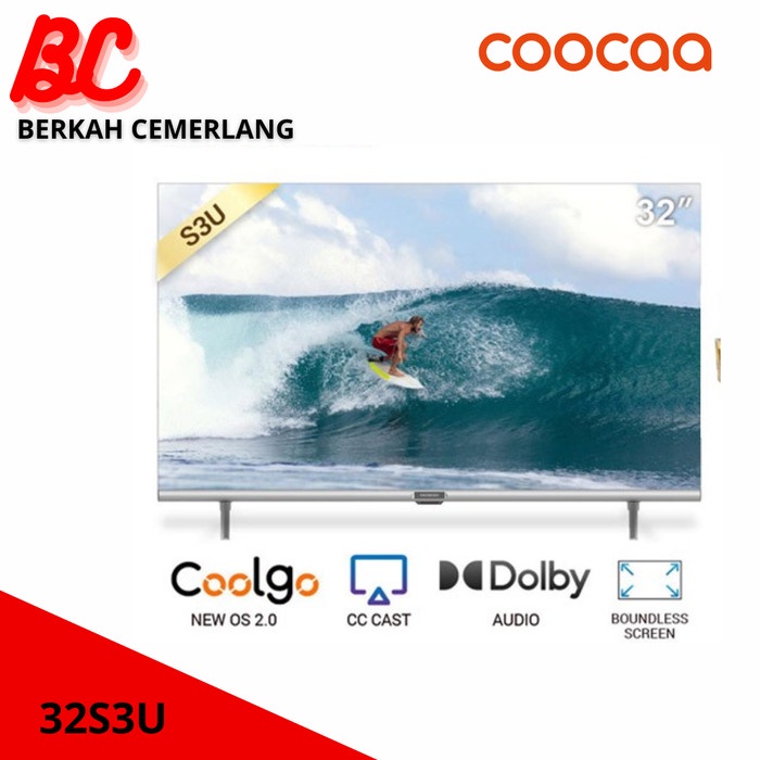 New COOCAA 32S3U Bezel-Less Smart TV Digital 32 inch
