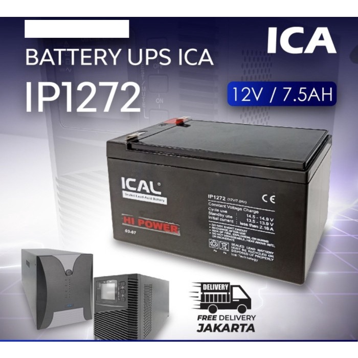 BATTERY AKI KERING ICAL UPS ICA APC PROLINK ICAL IP1272 12V 7.2AH